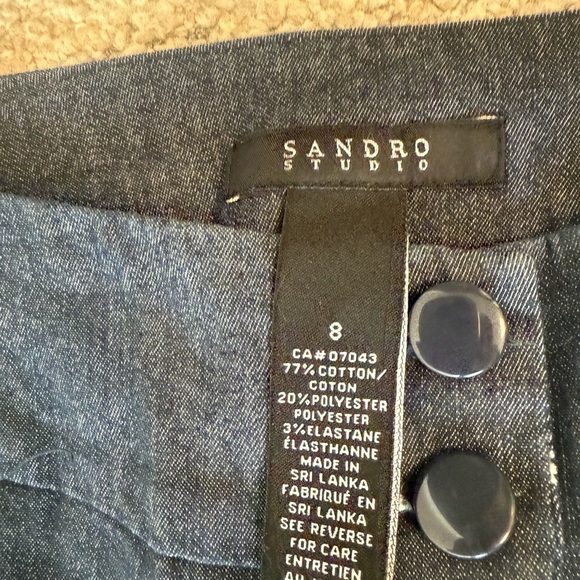 Sandro Gray Cropped Jumpsuit - Picture 10 of 11